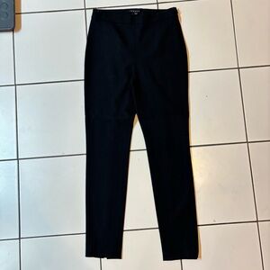 Theory Women's Black No Waist Side Zip Stretch Career Dress Pants Size 4